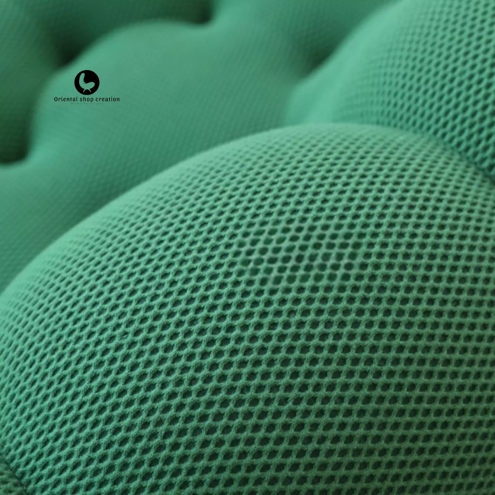 Green Bubble Inspired Sofa - Modern 3-Seater Rock Bobois Premium Fabric Style -