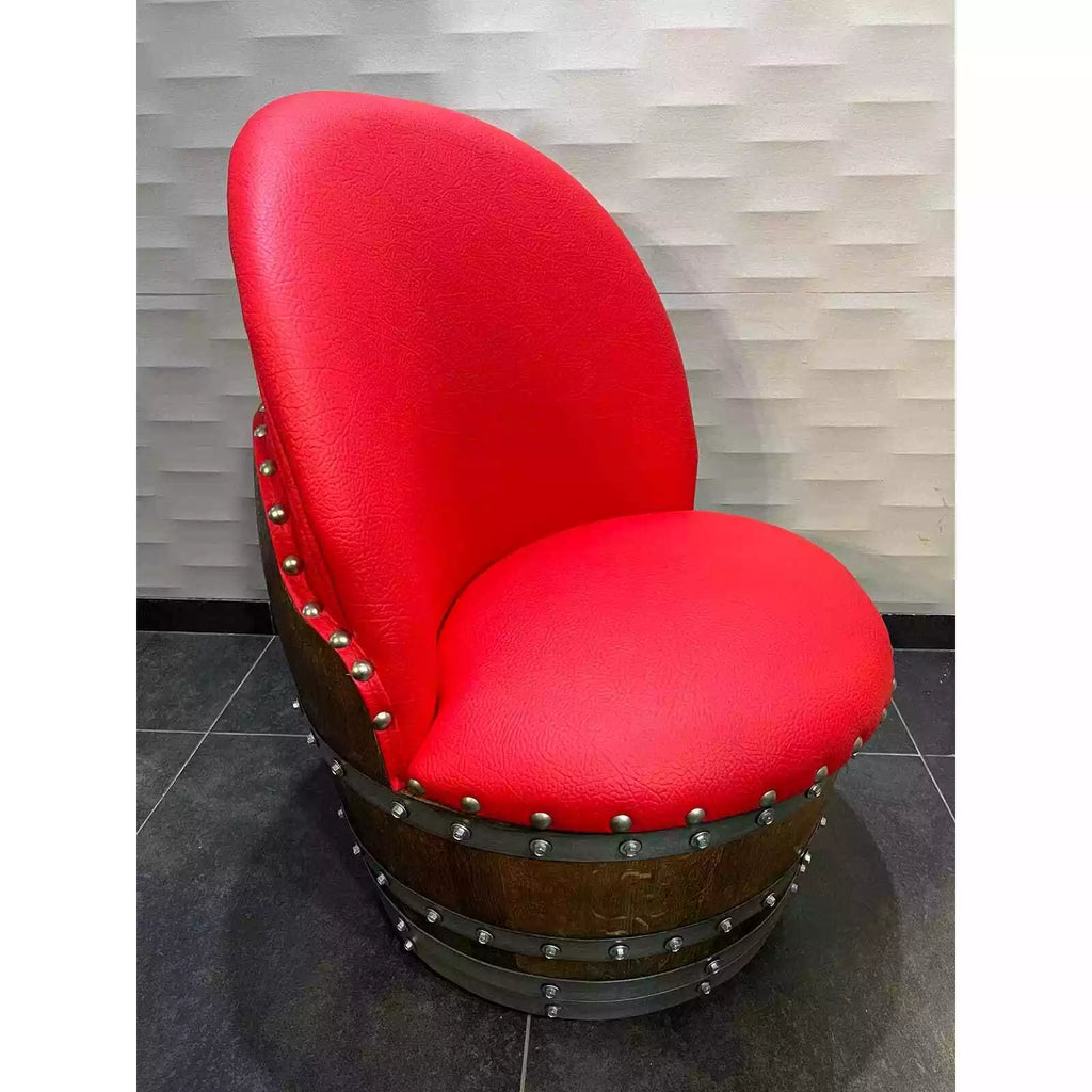 4-Chair Steel Table Set (Dining/Living Room) (Wine Barrel Chair -Whiskey Barrel)